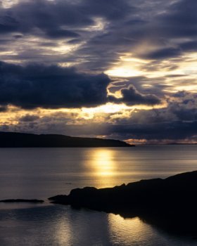 Sunset at Camus nan Gael